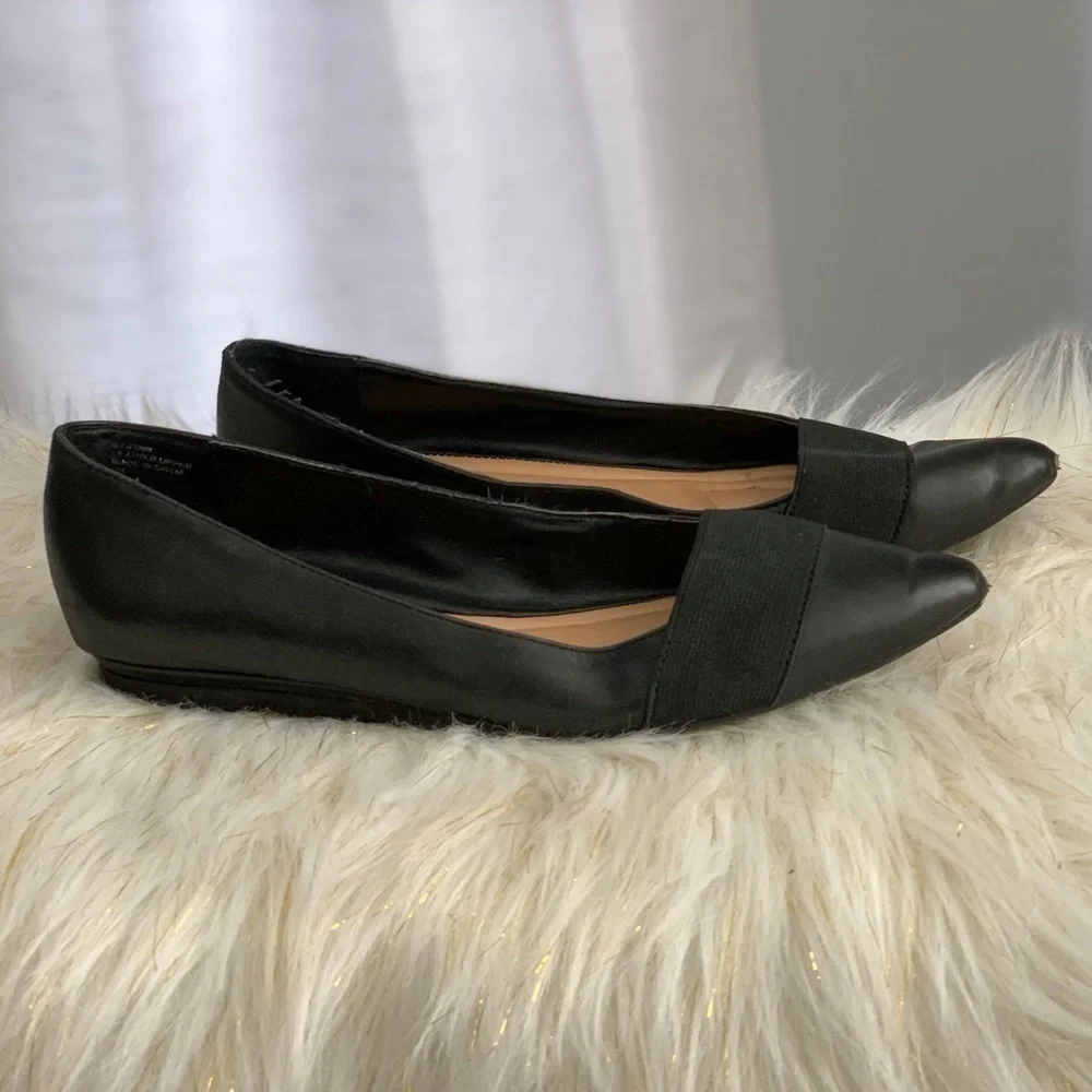 Ellen Tracy the Finn black flats shoes size 8M
